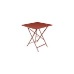 Table pliante bistro fermob ocre rouge l71xl71xh74 Table pliante bistro fermob ocre rouge l71xl71xh74