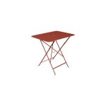 Table pliante bistro fermob ocre rouge l77xl57xh74