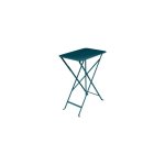 Table pliante bleu acapulco 37 cm x 57 cm x 74 cm