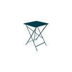Table pliante bleu acapulco 57 cm x 57 cm x 74 cm