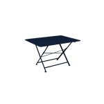 Table pliante cargo fermob bleu abysse l128xl90xh74 Table pliante cargo fermob bleu abysse l128xl90xh74