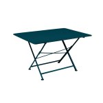 Table pliante cargo fermob bleu acapulco l128xl90xh74 Table pliante cargo fermob bleu acapulco l128xl90xh74