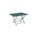 Table pliante cargo fermob gris orage l128xl90xh74 Table pliante cargo fermob gris orage l128xl90xh74