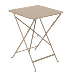 Table pliante carre couleur muscade 57 x 57 x 74 cm