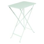 Table pliante rectangulaire en acier coloris menthe glaciale fermob bistro - 37 x 57 Table pliante rectangulaire en acier coloris menthe glaciale fermob bistro - 37 x 57