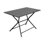 Table pliante rectangulaire max grise 110 x 70 x 74 cm