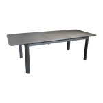 Table rectangulaire  rallonge oro grise 180 / 240 x 100 cm