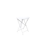 Table ronde pliante bistro fermob en acier coloris blanc coton Ø 60 cm Table ronde pliante bistro fermob en acier coloris blanc coton Ø 60 cm