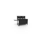 Table roulante crédence fermée en acier noir forge adour - 120 x 65, 7 x 112, 5 cm Table roulante crédence fermée en acier noir forge adour - 120 x 65, 7 x 112, 5 cm