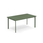 Table star en acier vert militaire - 160x90x75 cm Table star en acier vert militaire - 160x90x75 cm