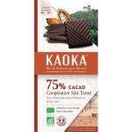 Tablette de chocolat noir 75% de sao tomé - 100 gr Tablette de chocolat noir 75% de sao tomé - 100 gr