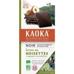 Tablette de chocolat noir aux éclats de noisettes caramélisées - 100 gr Tablette de chocolat noir aux éclats de noisettes caramélisées - 100 gr