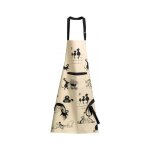 Tablier de cuisine dubout 3 chats et compagnie - 72 x 85 cm