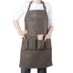 Tablier de jardin coloris chocolat taille unique