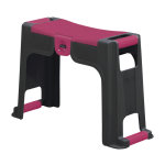 Tabouret agenouilloir banco noir / fushia