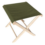 Tabouret pliant en bois de hêtre et toile polyester / coton vert np création colors alg Tabouret pliant en bois de hêtre et toile polyester / coton vert np création colors alg