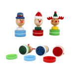 Tampon encreur avec personnage de noël modèles assortis Ø 3, 3 x h 7 cm Tampon encreur avec personnage de noël modèles assortis Ø 3, 3 x h 7 cm