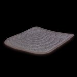 Tapis pour maison de toilette d angle nestor corner gris