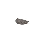 Tapis de sortie demi - lune gris pour bac à litière Tapis de sortie demi - lune gris pour bac à litière