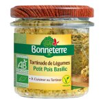 Tartinade aux petits pois et au basilic bonneterre bio 135 g