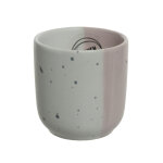 Tasse expresso coloris rose en grs -  5, 9 cm