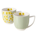 Tasse jumbo mayla coloris multicolore en terre cuite - 13 x 10 x 10 cm