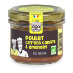 Terrine poulet citrons confits & amandes en verrine de 90 g