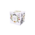 Th blanc  la pche bio 24 sachets en boite cube mtal