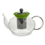 Thire boro en verre 1 litre verte  14, 5 x h 11 cm