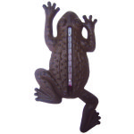 Thermom�tre en fonte grenouille 12x1, 6x23, 5 cm