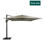Toile pour parasol déporté coloris taupe - 4 x 4 m Toile pour parasol déporté coloris taupe - 4 x 4 m