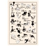 Torchon coloris cru en coton dubout abcdaire winkler 48 x 75 cm