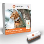 Traceur gps pour chat coloris blanc weenect