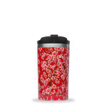 Travel mug flowers rouge qwtech - 300 ml Travel mug flowers rouge qwtech - 300 ml