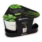 Trio de pots en zincs pour aromatiques bio  semer 23x23x12 cm