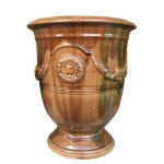 Vase anduze flamm en terre cuite maille h 38 x  43 cm