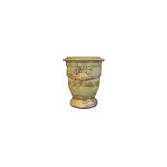 Vase anduze jaune en terre cuite émaillée h 14 x Ø 12 cm Vase anduze jaune en terre cuite émaillée h 14 x Ø 12 cm