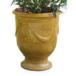 Vase anduze tradition jaune en terre cuite émaillée h 68 x Ø 53 cm Vase anduze tradition jaune en terre cuite émaillée h 68 x Ø 53 cm
