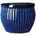 Vase bleu deroma acapulco - � 29 x h 24 cm