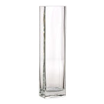 Vase bloom en verre transparent de 22 cm