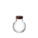 Vase bose tulip en verre transparent avec bouchon li�ge naturalys taille xs - � 15 x