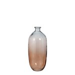 Vase bouteille dgrad coloris beige et gris romeo 45 x  19 cm