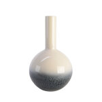 Vase coloris blanc en fa�ence - � 19, 5 cm