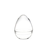 Vase diplo en verre transparent naturalys taille l -  20 x 26 cm