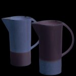 Vase pichet coloris beige luanda -  14 cm