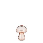 Vase soliflore champignon en verre orange edelman hollande -  8 x 11 cm