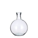 Vase en verre recycl� transparent lilou - h 31 x � 22 cm