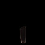Vase en verre transparent dynamic - h 30 cm
