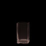 Vase en verre transparent lucca - 11 x 20 cm