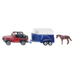 Voiture avec remorque et chevaux siku - echelle 1 / 64e